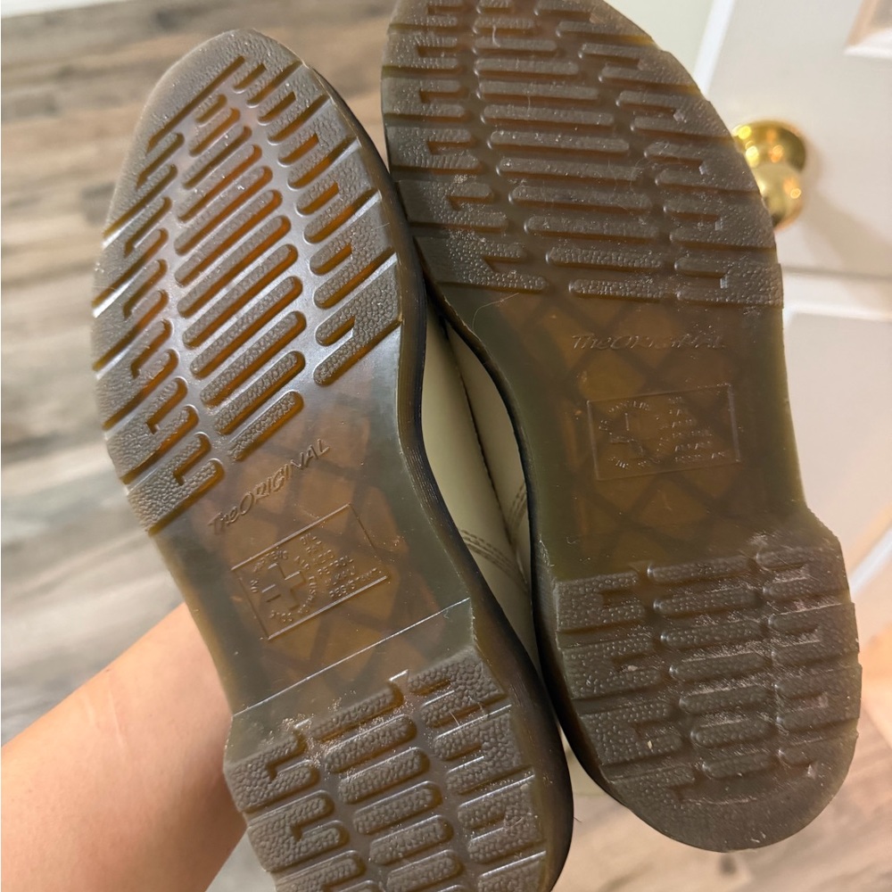 Dr. Martens Cream Women's Loafers - Picture 3 of 6